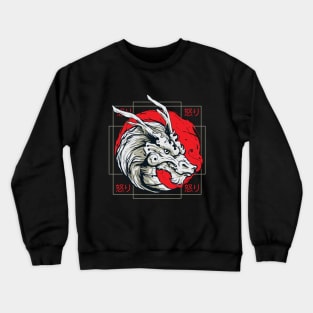 Дракон, японский арт Crewneck Sweatshirt